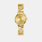 Guess Round Beige Analog watch