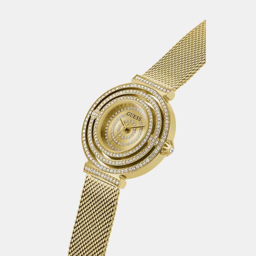 Guess Mesh Champagne watch