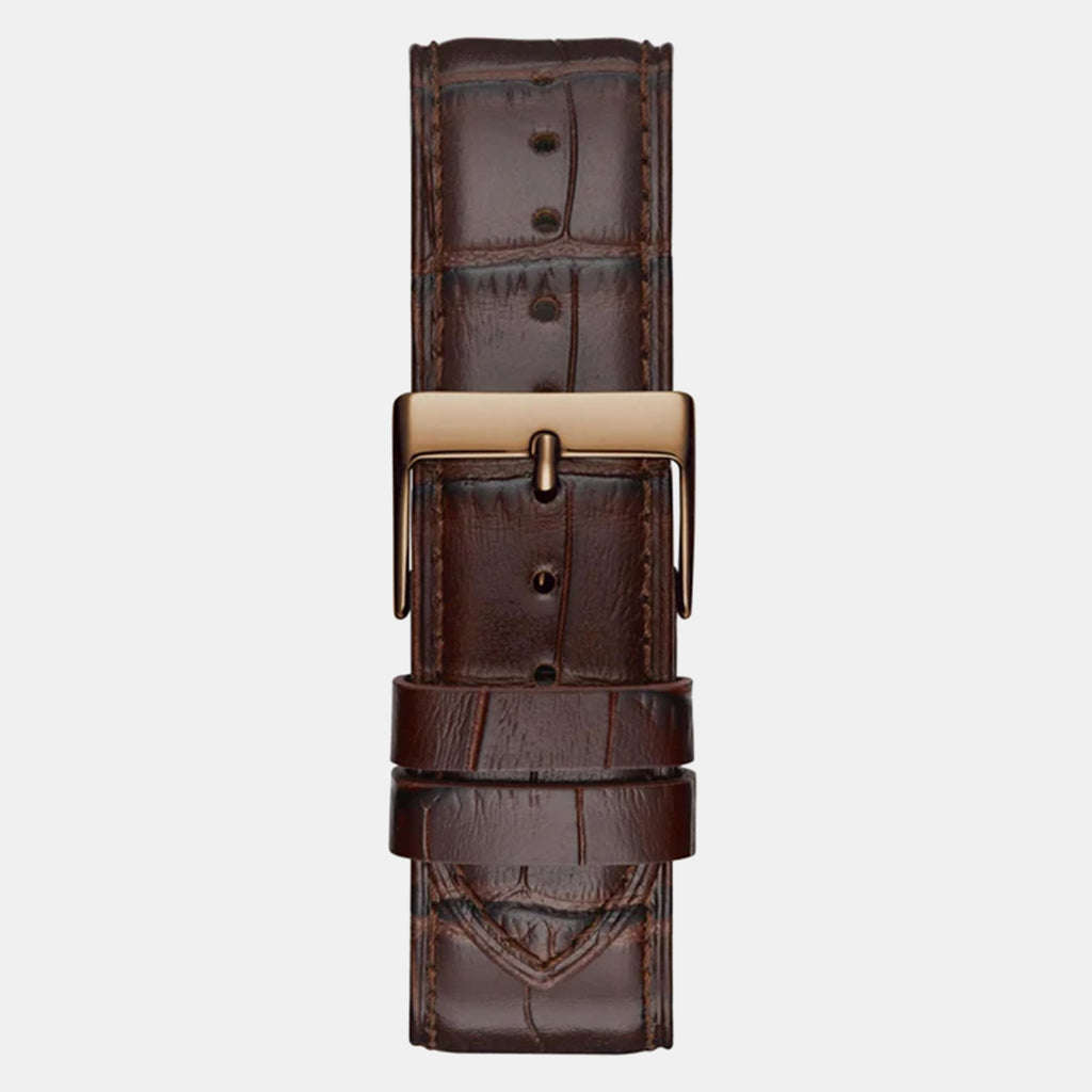 Men Quartz Brown Dial Analog Leather Watch GW0570G2