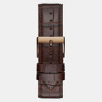 Men Quartz Brown Dial Analog Leather Watch GW0570G2