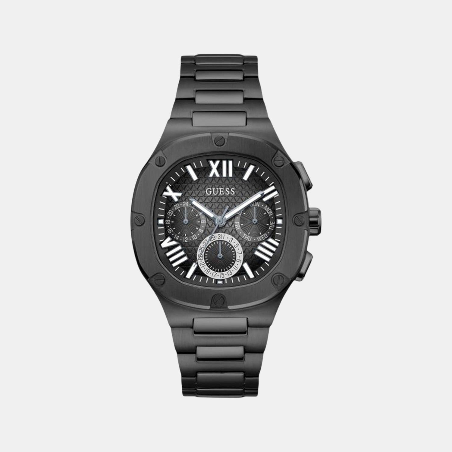 Headline Men Quartz Black Dial Chronograph Stainless Steel Watch GW0572G3