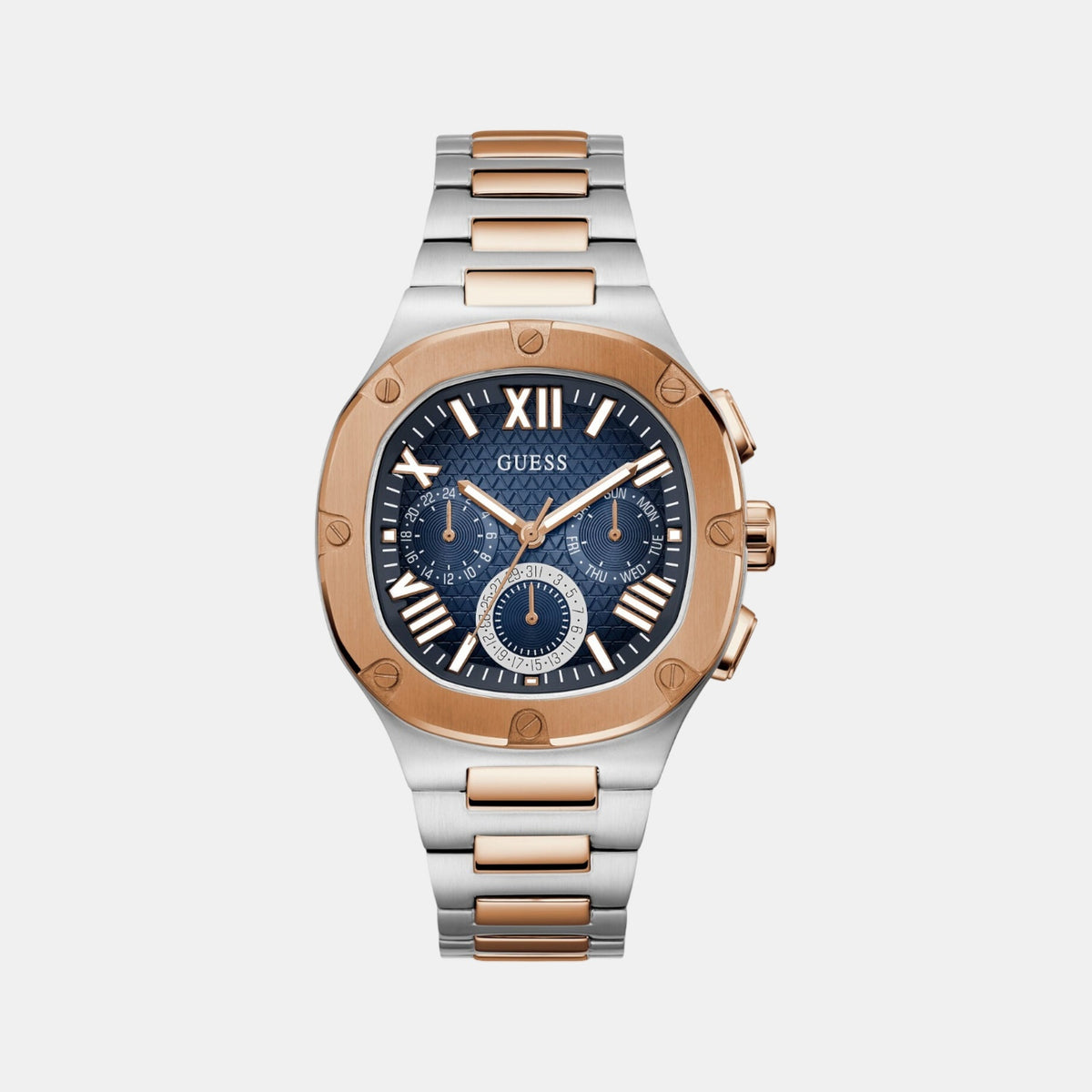Gd Headline Men Quartz Blue Dial Multi-Function Stainless Steel Watch Gw0572G4