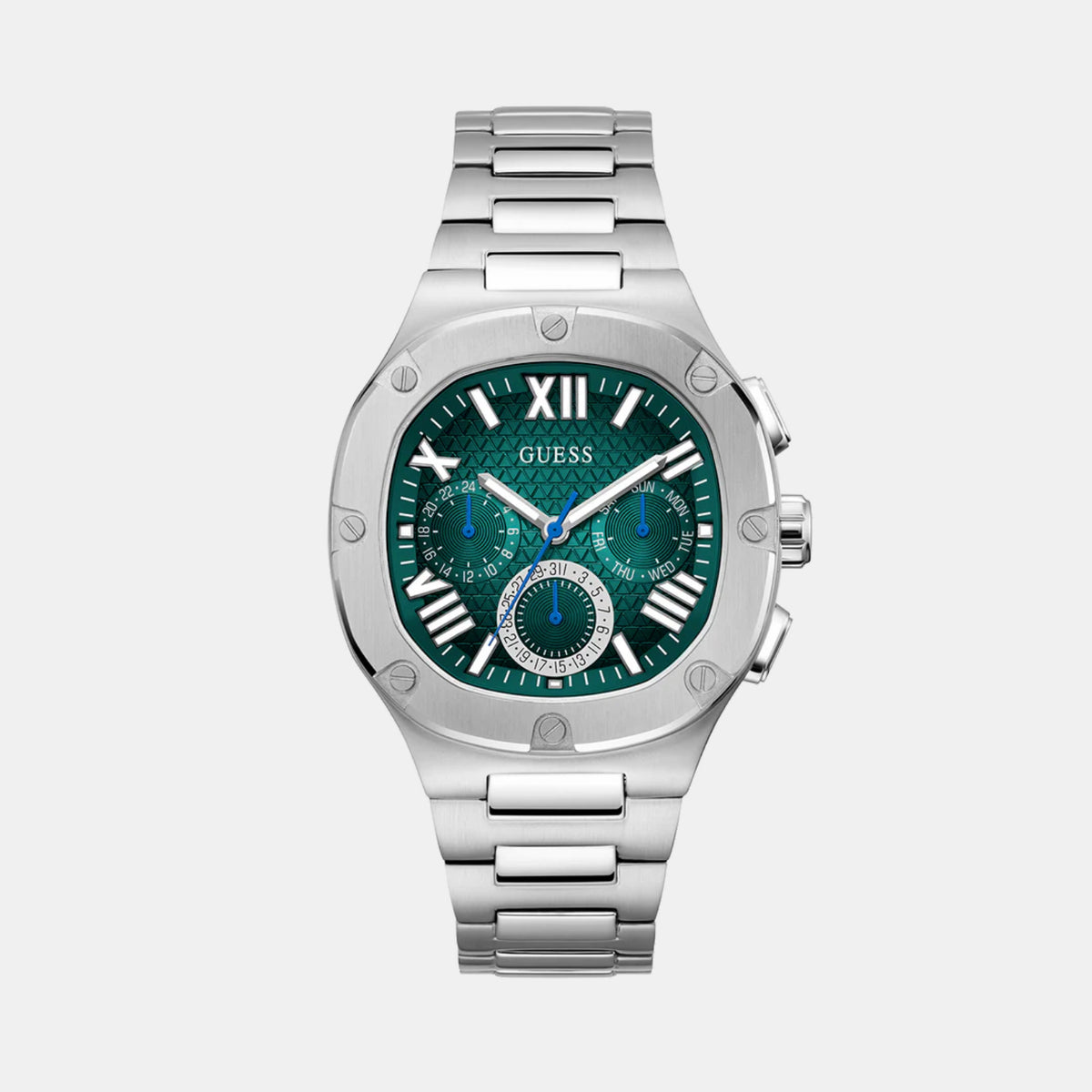 Gd Headline Men Quartz Green Dial Multi-Function Stainless Steel Watch Gw0572G6