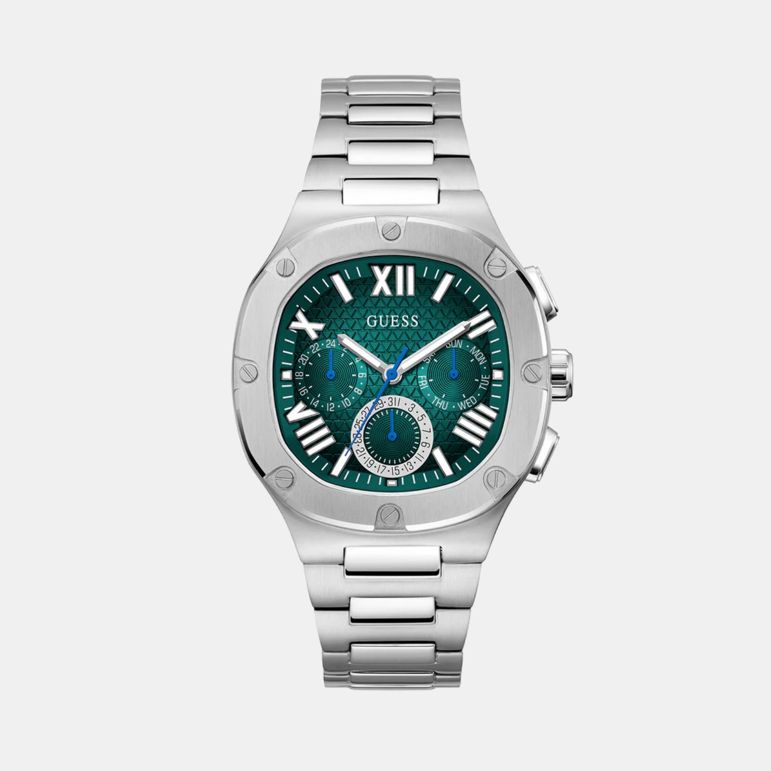 Headline Men Quartz Green Dial Chronograph Stainless Steel Watch GW0572G6