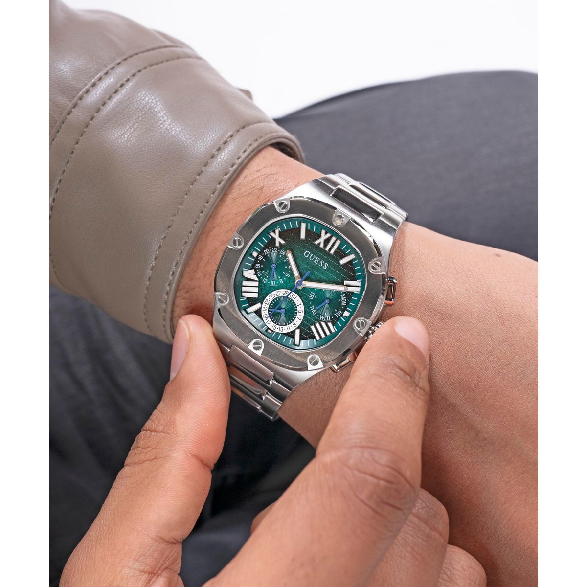 Guess Square Quartz Chronograph Men watch