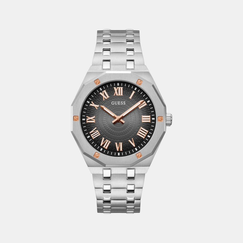 Asset Men Quartz Black Dial Analog Stainless Steel Watch GW0575G1