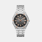 Asset Men Quartz Black Dial Analog Stainless Steel Watch GW0575G1