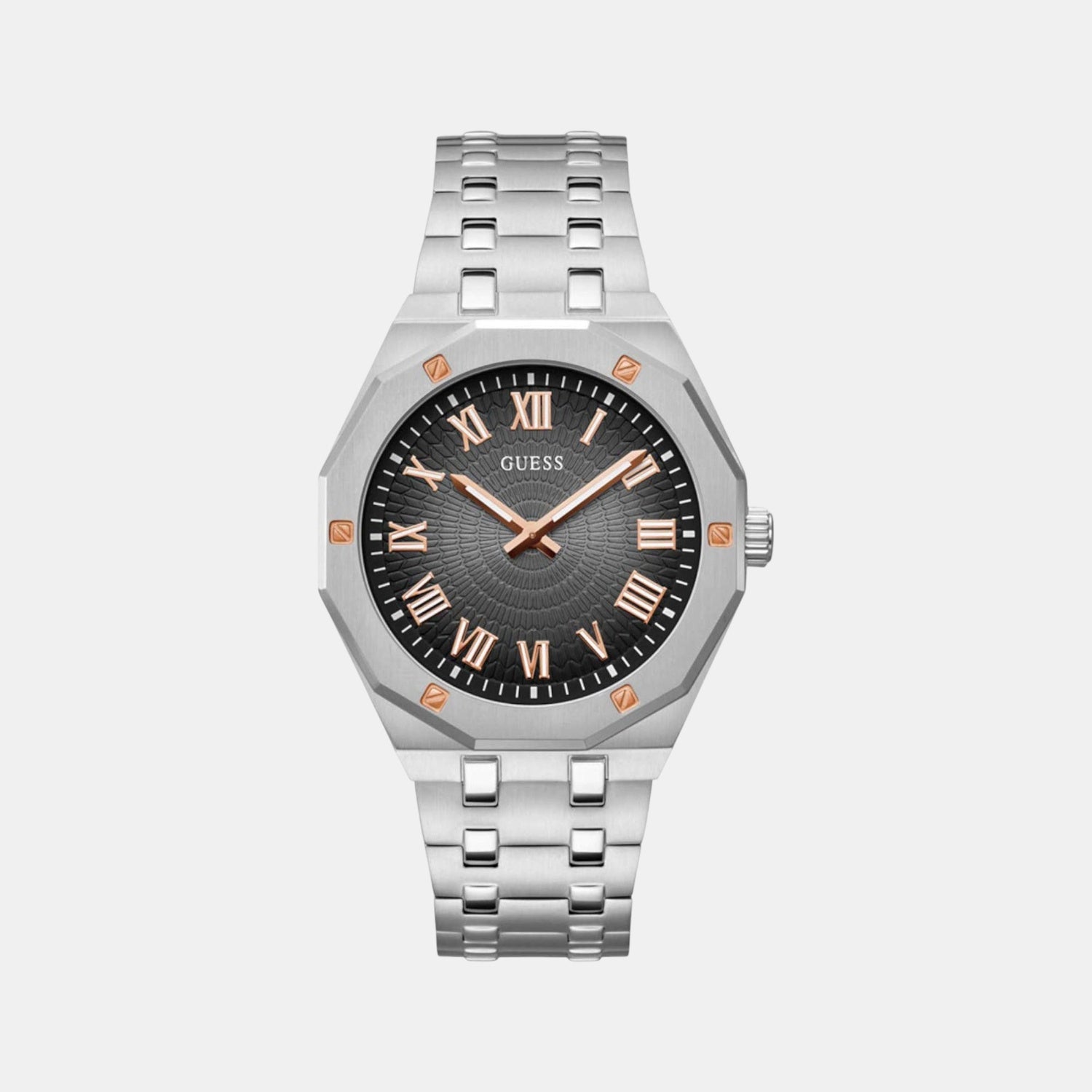 Asset Men Quartz Black Dial Analog Stainless Steel Watch GW0575G1