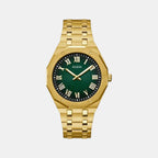 Men Quartz Green Dial Analog Stainless Steel Watch GW0575G2