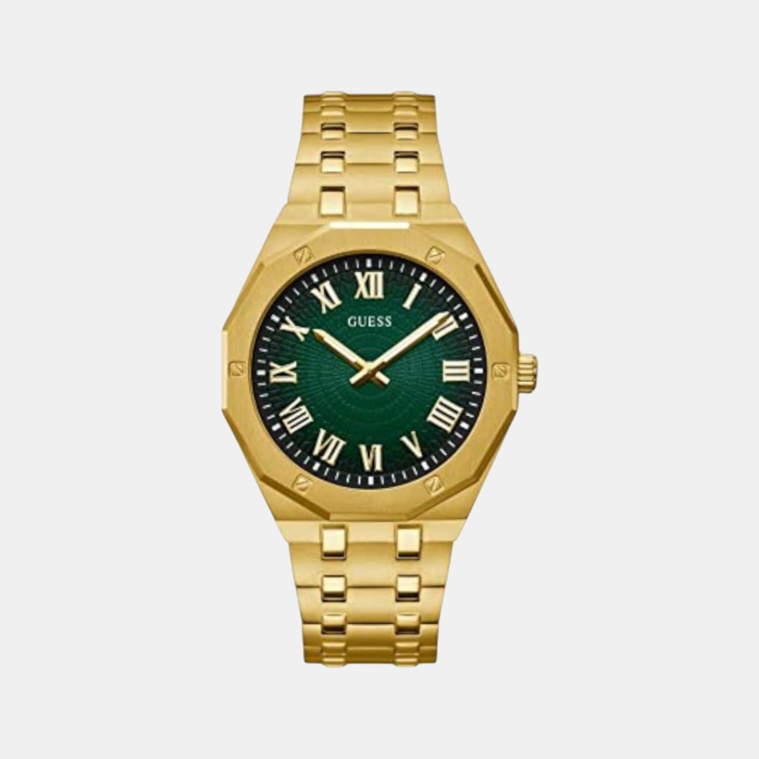 Men Quartz Green Dial Analog Stainless Steel Watch GW0575G2