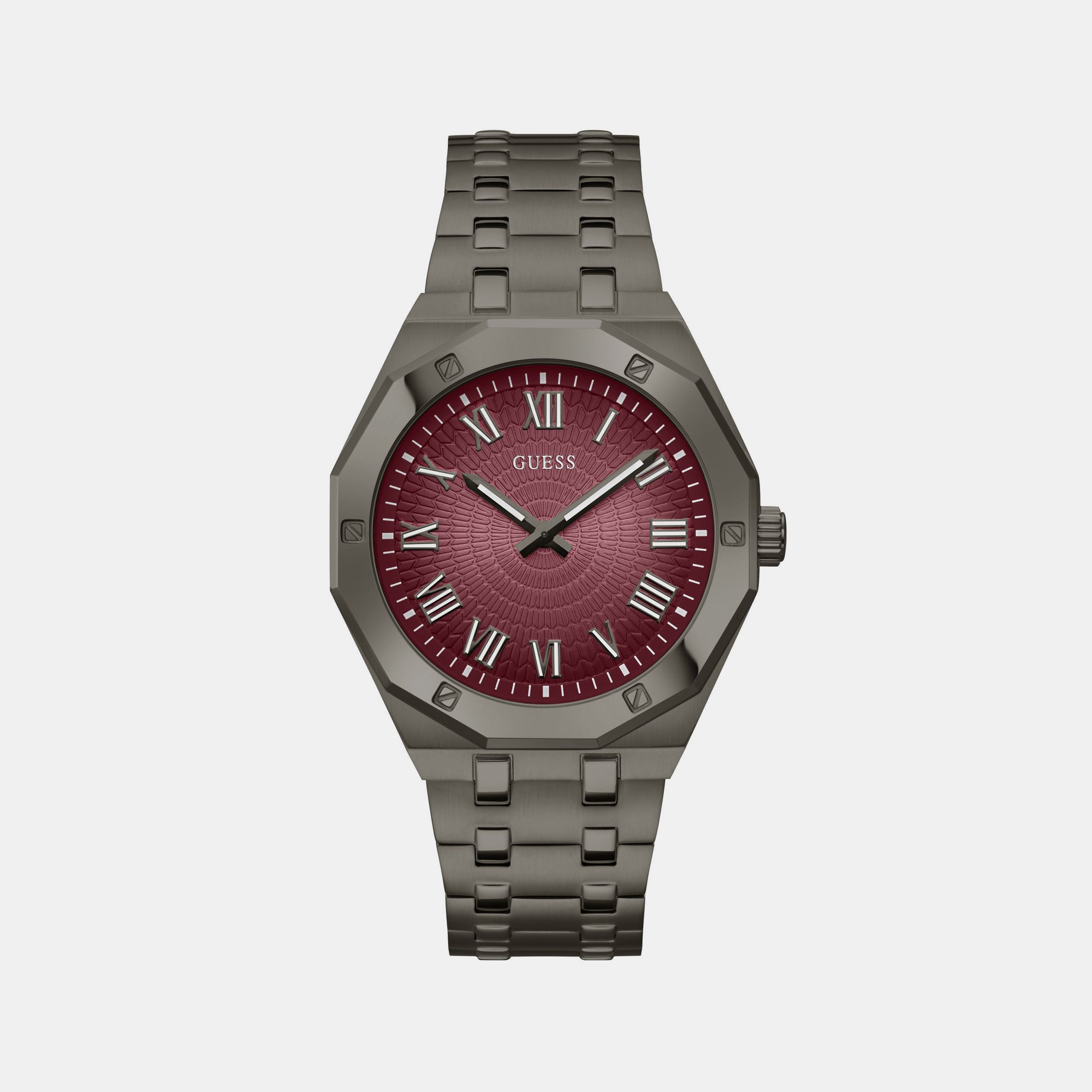 Guess Round Purple Analog watch