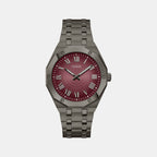 Asset Men Quartz Purple Dial Analog Stainless Steel Watch GW0575G5