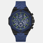 Guess Sport Men Quartz Blue Dial Multi-Function Silicone Watch GW0579G3
