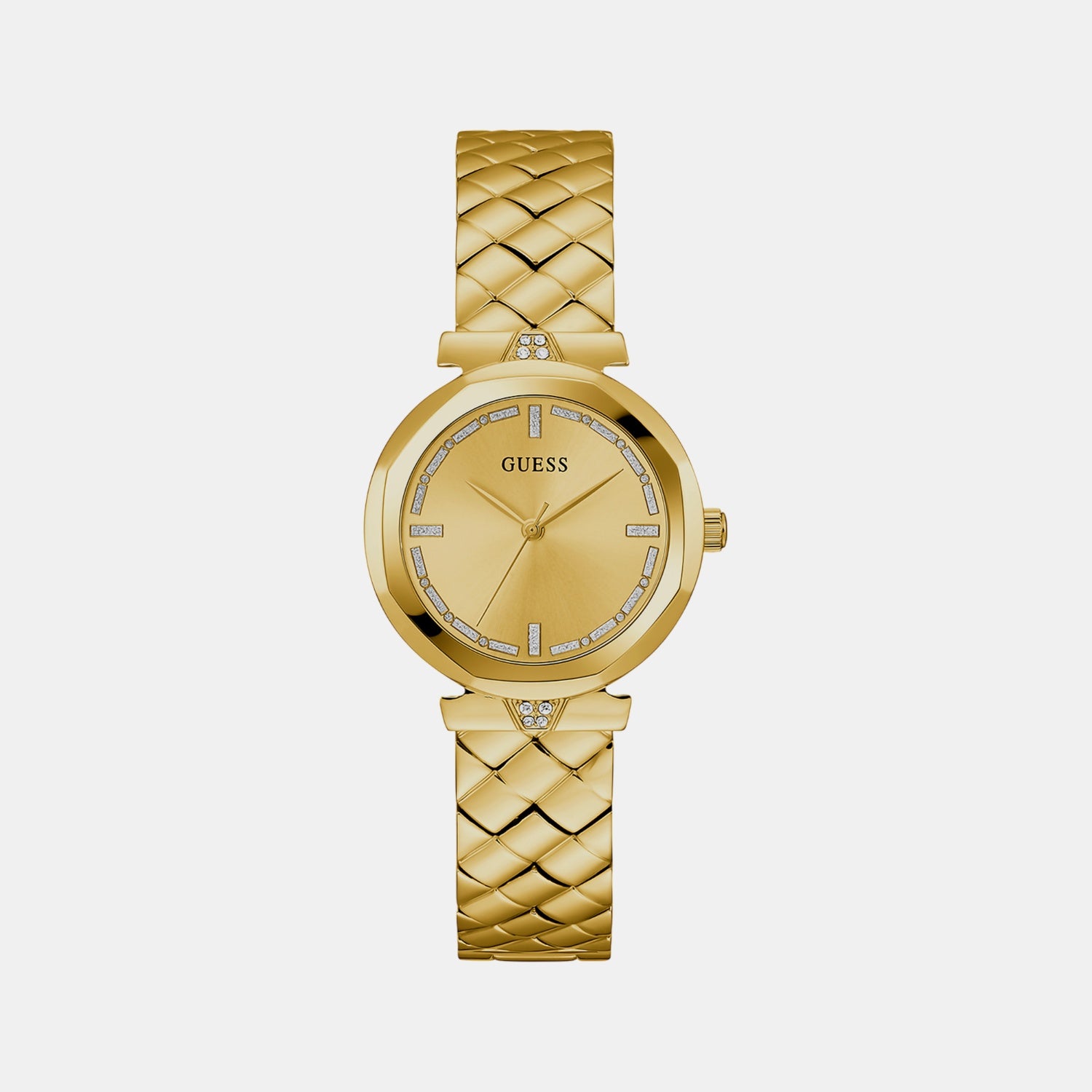 Rumour Women Quartz Gold Dial Analog Stainless Steel Watch GW0613L2