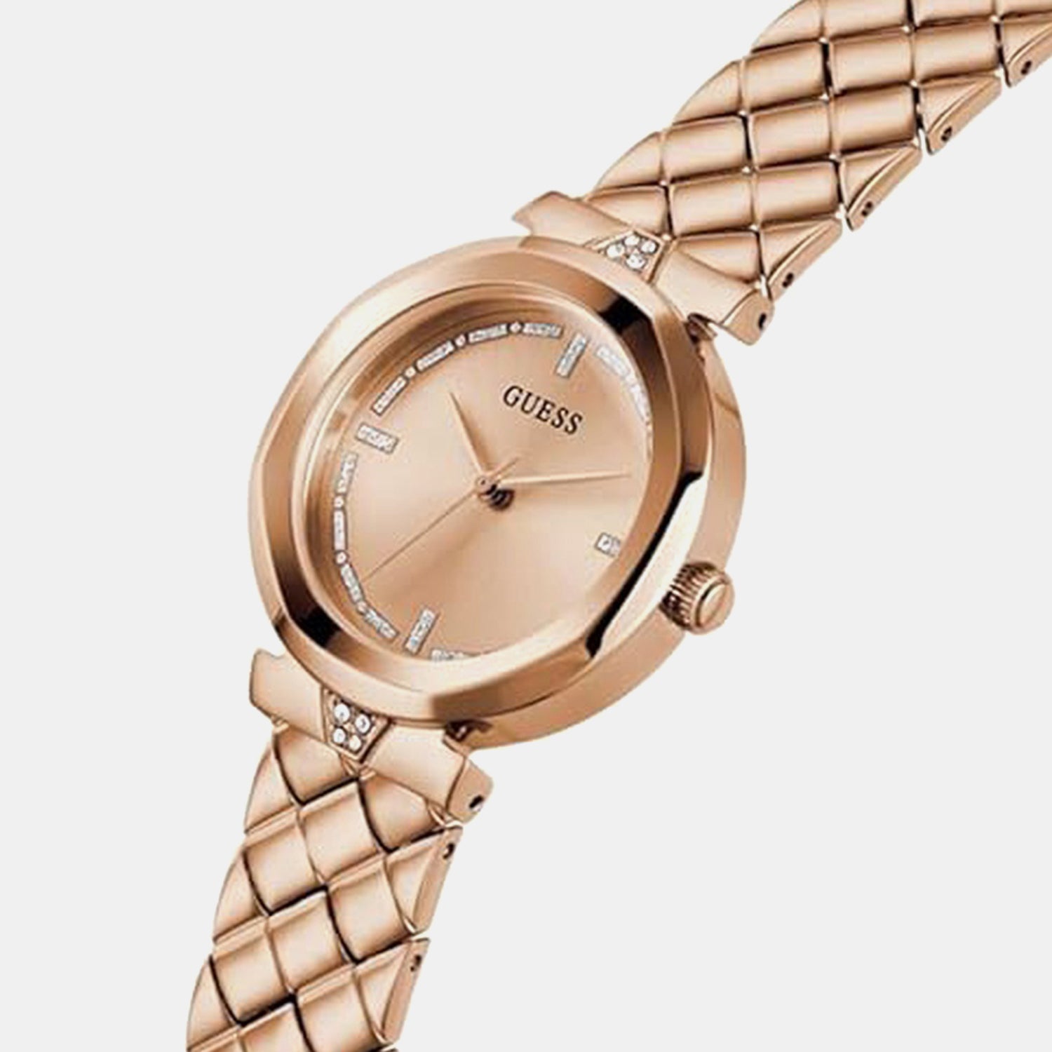 Gd Rumour Women Quartz Rose Gold Dial Analog Stainless Steel GW0613L3