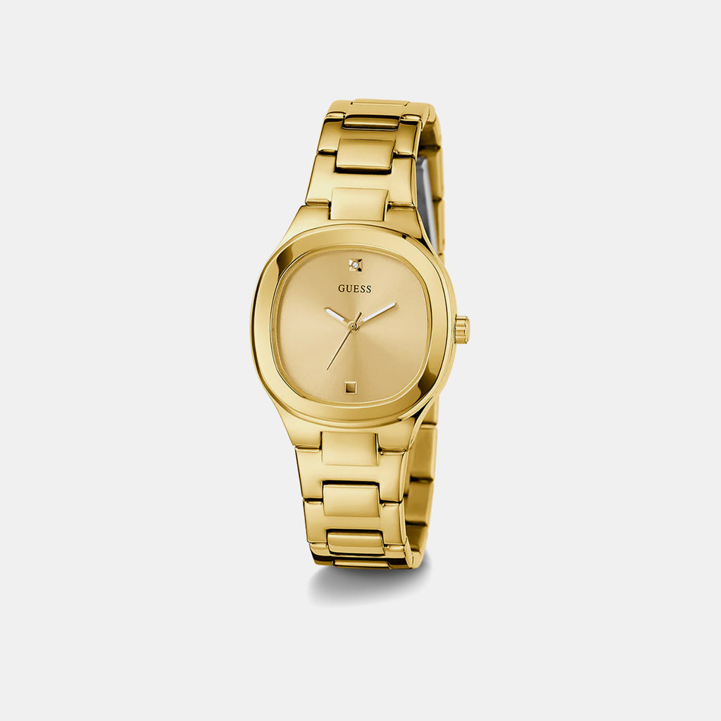 Eve Women Quartz Gold Dial Analog Stainless Steel Watch GW0615L2