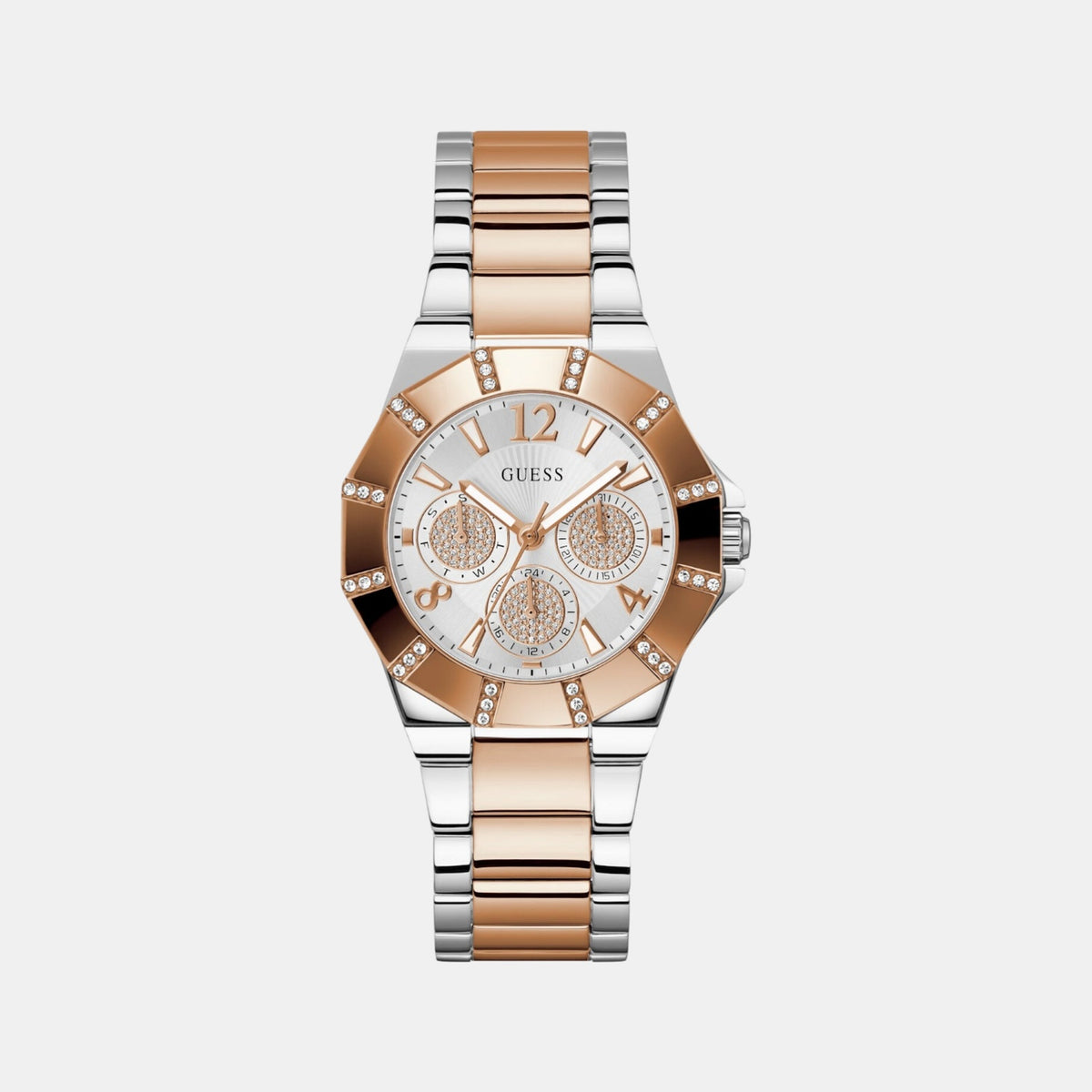 Gs Sunray Women Quartz Silver Dial Multi-Function Stainless Steel Watch Gw0616L3