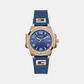 Sport Women Quartz Blue Dial Analog Silicone Watch GW0617L3