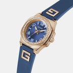 Guess Women Round Blue watch