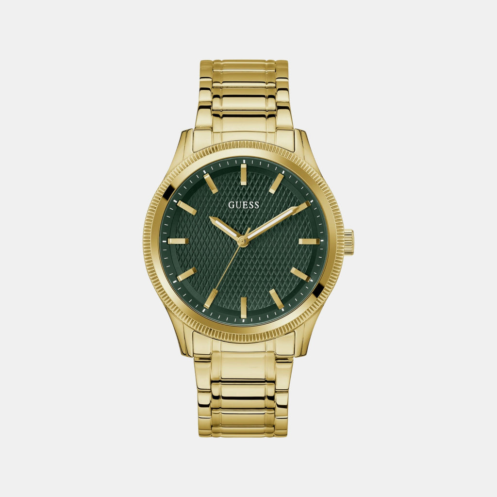 Guess Dress Men Quartz Green Dial Analog Stainless Steel Watch GW0626G2