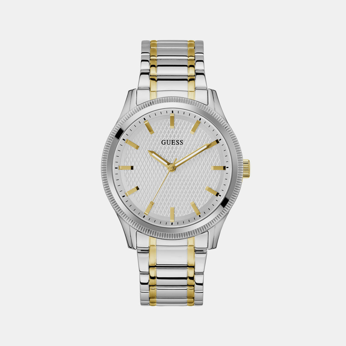 Guess Round Silver Analog watch