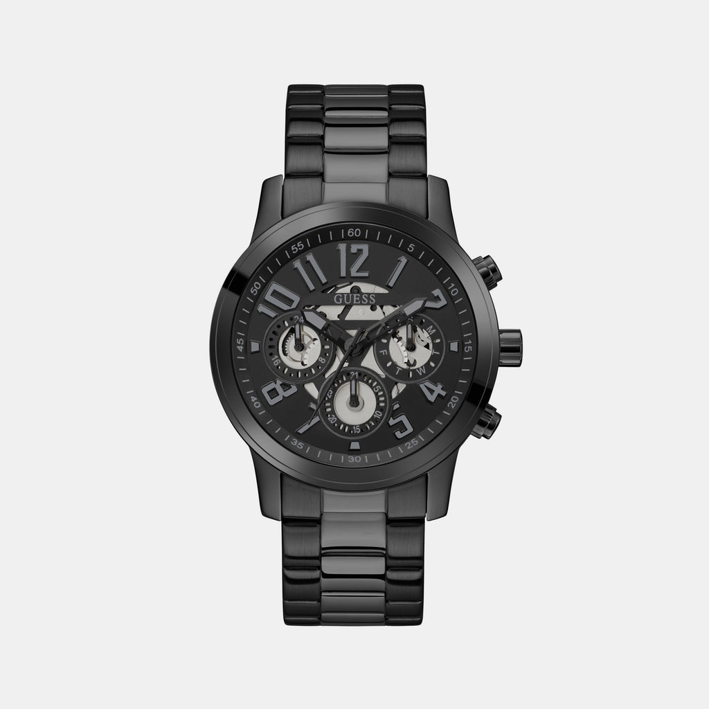 Guess Round Black Chronograph watch