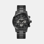 Parker Men Quartz Black Dial Chronograph Stainless Steel Watch GW0627G3