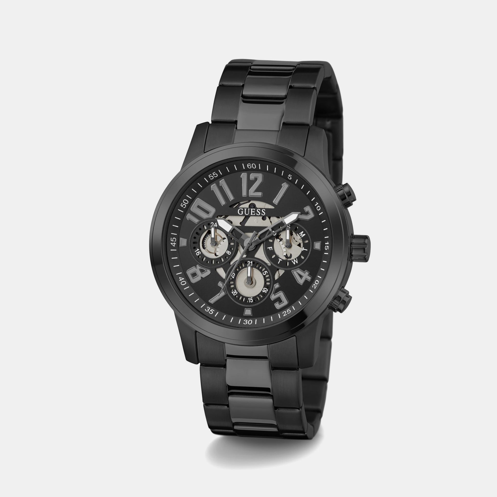 Guess Parker Men Quartz Black Dial Chronograph Stainless Steel