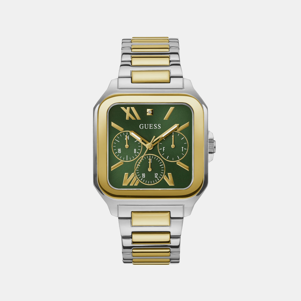 Guess Square Green Chronograph watch