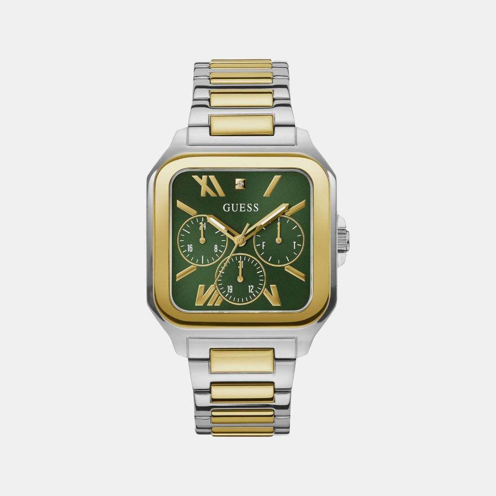 Integrity Men Quartz Green Dial Chronograph Stainless Steel Watch GW0631G1