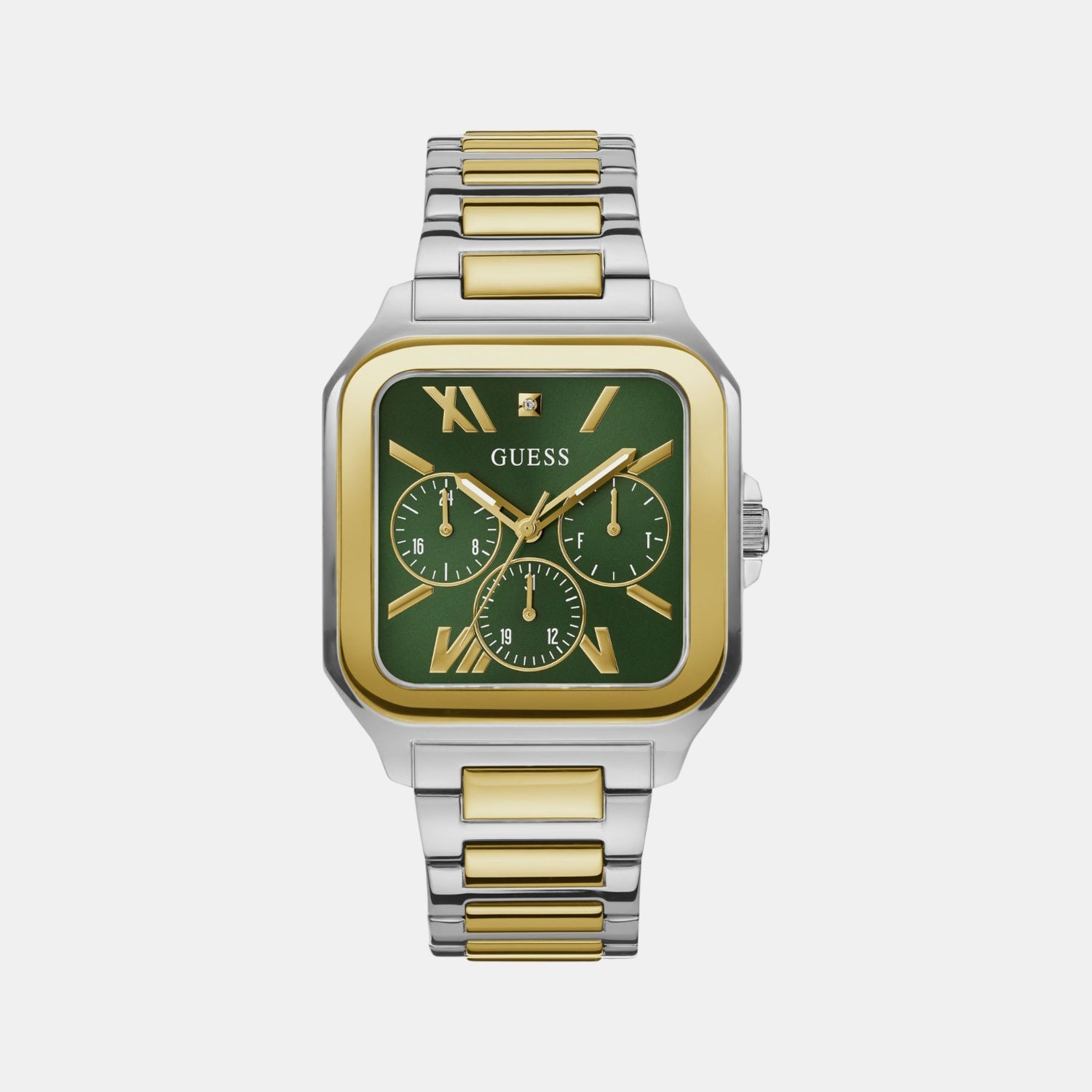 Integrity Men Quartz Green Dial Chronograph Stainless Steel Watch GW0631G1