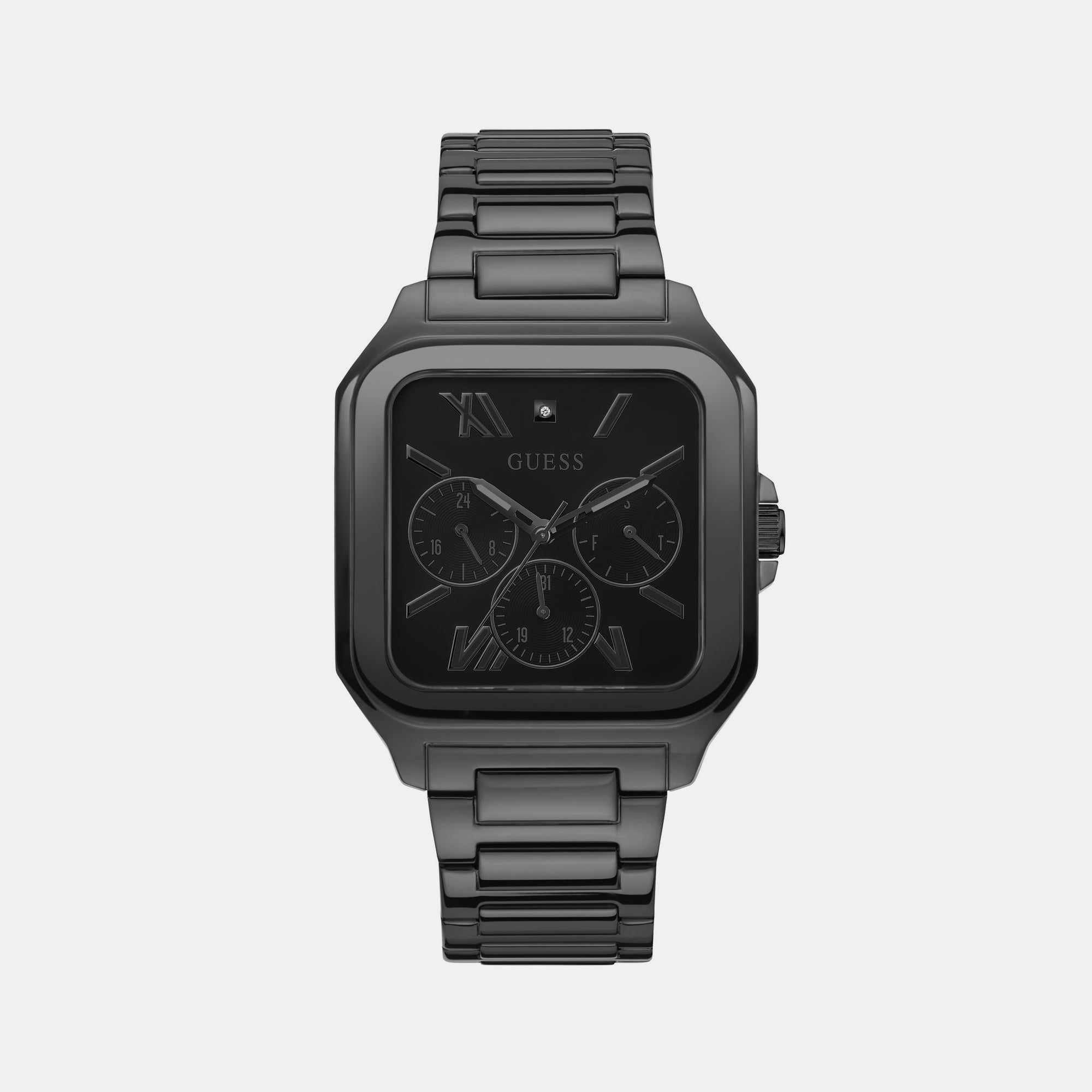 Guess Square Black Chronograph watch