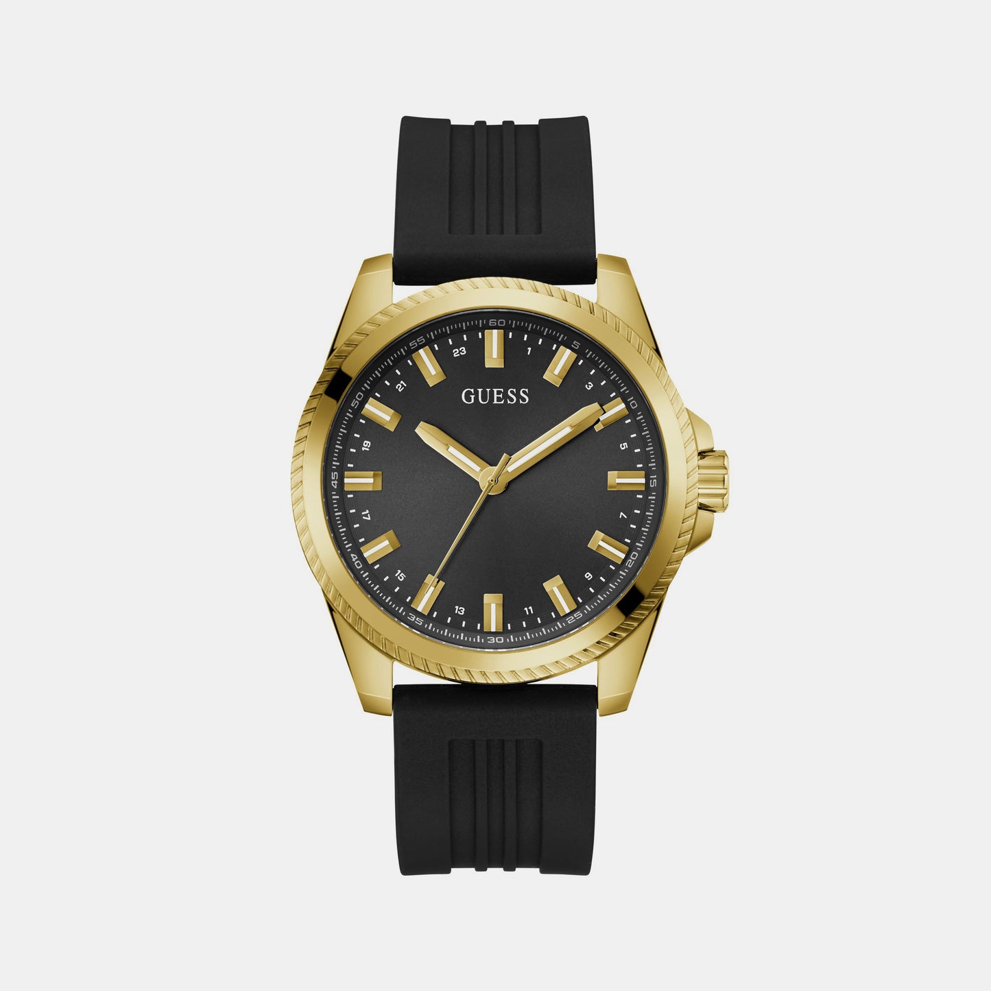 Male Black Analog Silicon Watch GW0639G2