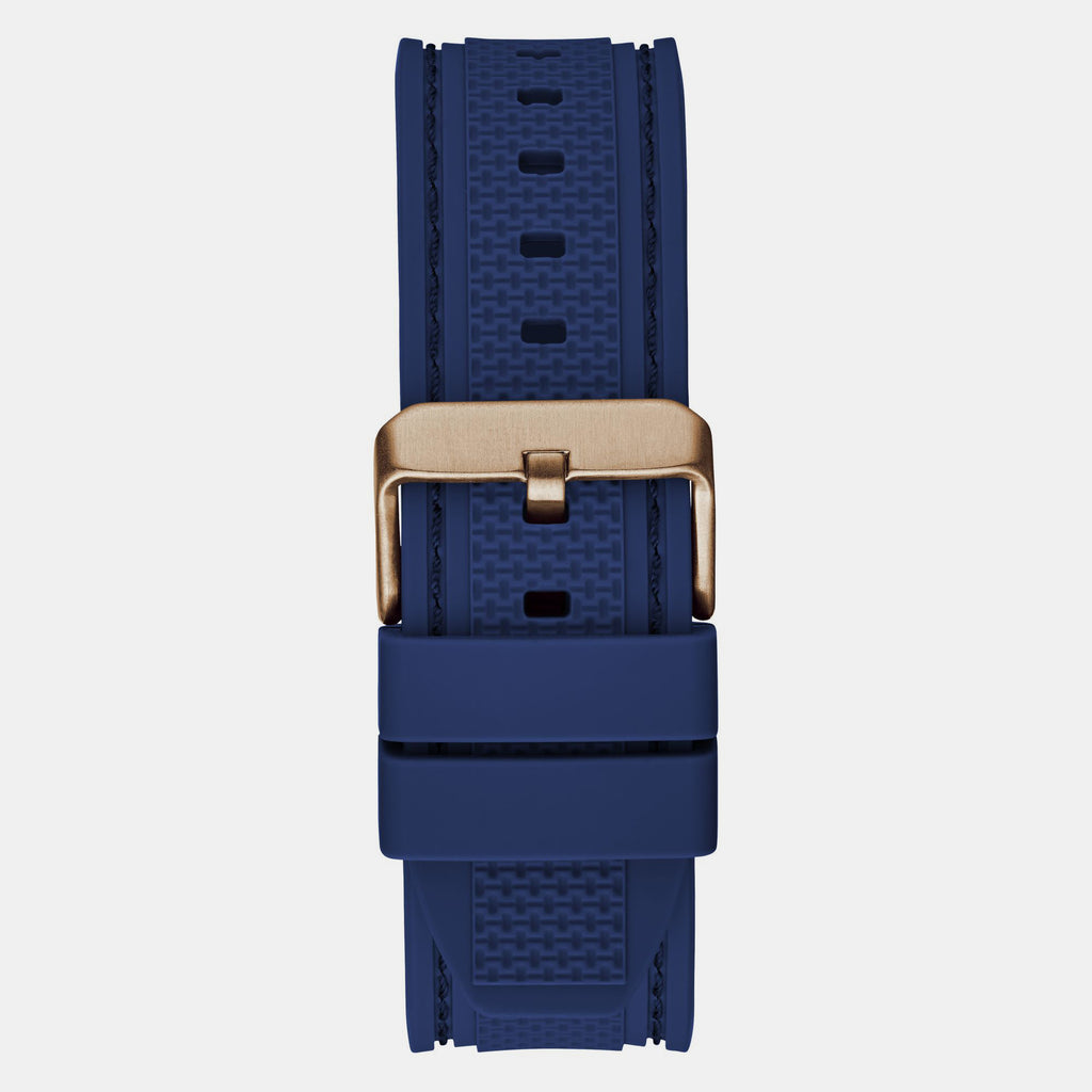 Guess Men Round Blue watch