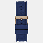 Guess Men Round Blue watch