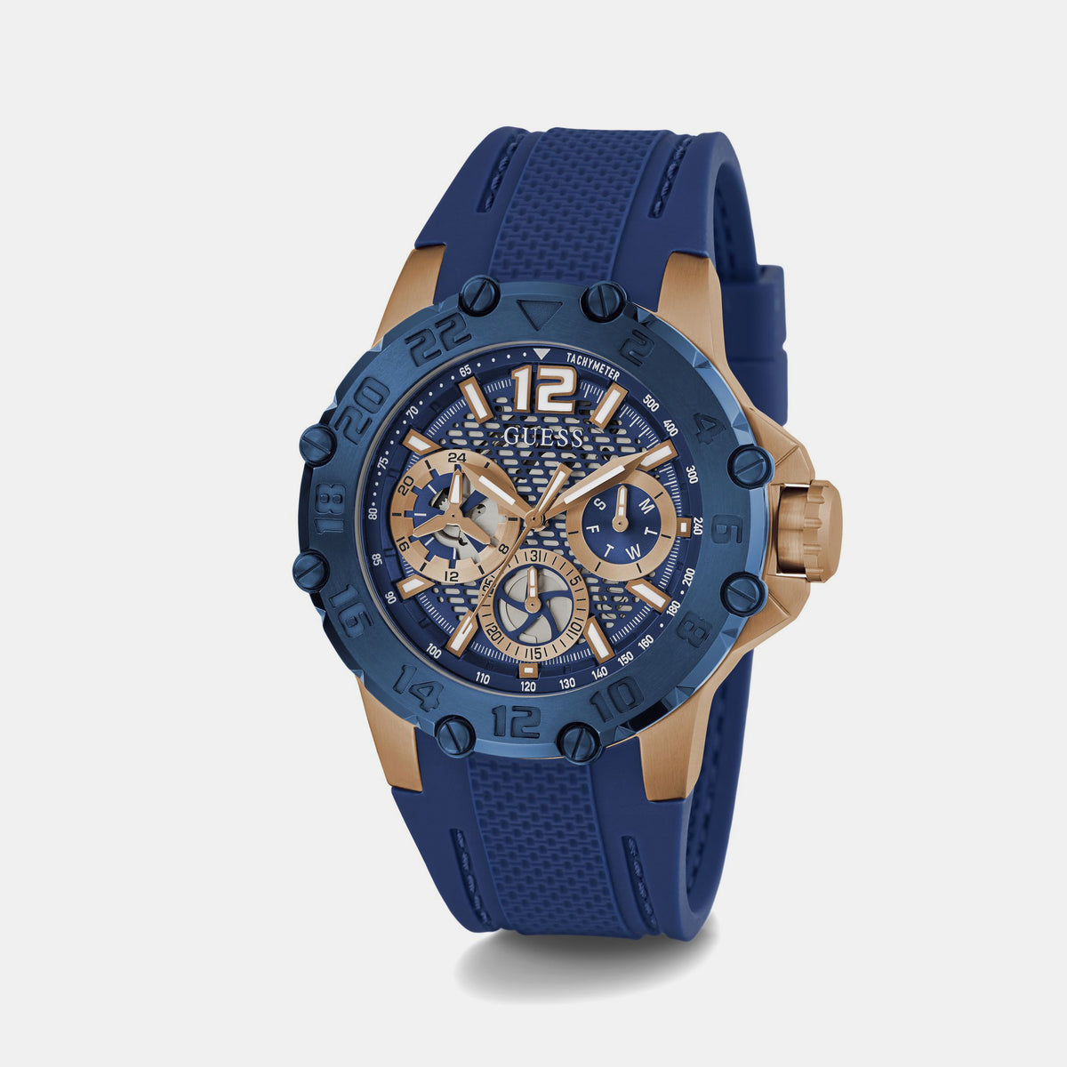 Guess Stainless Steel Round watch