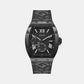 Male Black Chronograph Leather Watch GW0645G2