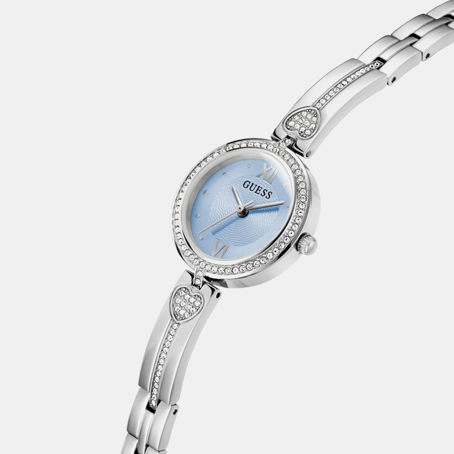 Women Quartz Blue Dial Analog Stainless Steel Watch GW0655L4