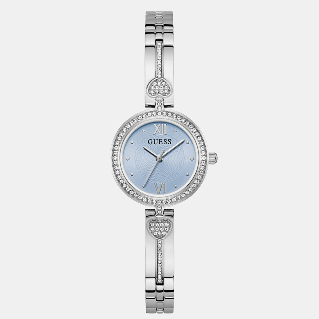 Women Quartz Blue Dial Analog Stainless Steel Watch GW0655L4