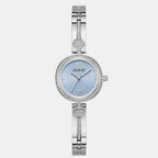 Women Quartz Blue Dial Analog Stainless Steel Watch GW0655L4