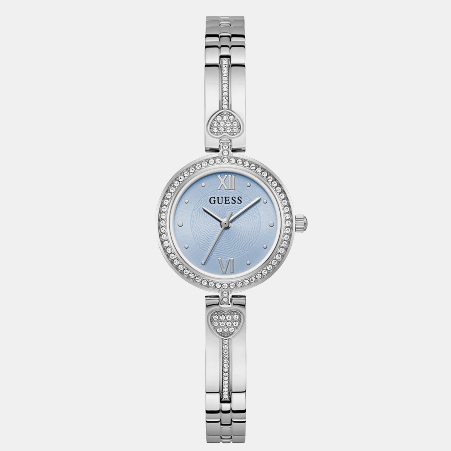Women Quartz Blue Dial Analog Stainless Steel Watch GW0655L4
