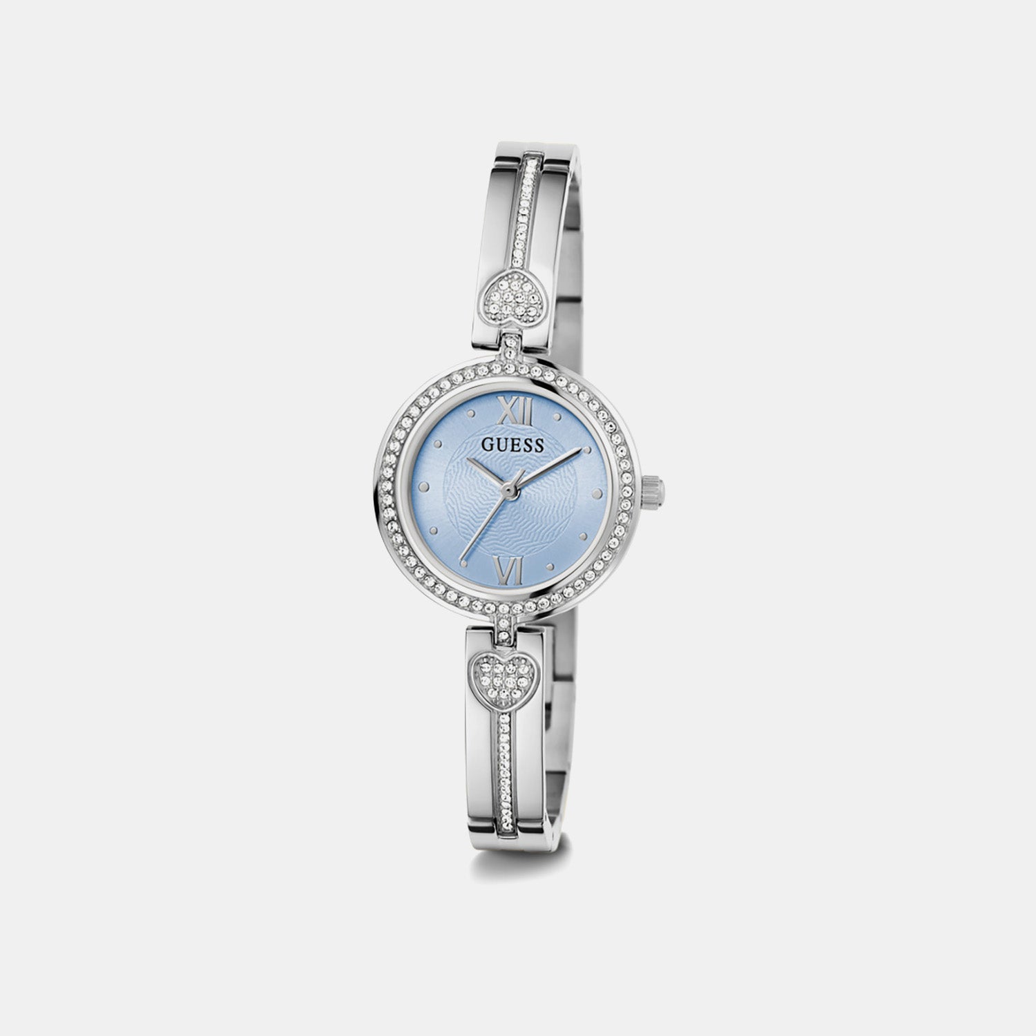 Women Quartz Blue Dial Analog Stainless Steel Watch GW0655L4