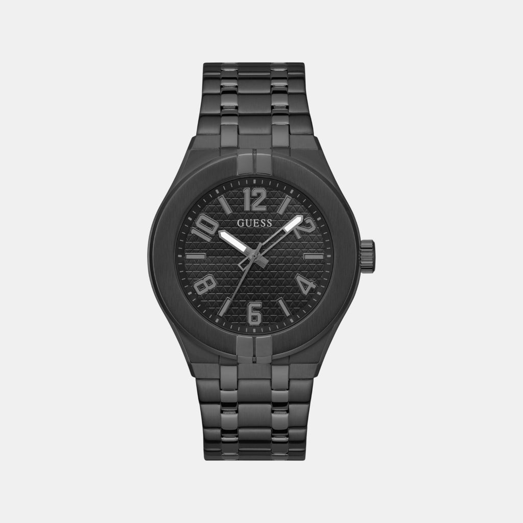 Escape Men Quartz Black Dial Analog Stainless Steel Watch GW0661G3