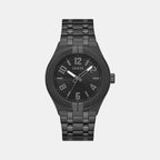 Escape Men Quartz Black Dial Analog Stainless Steel Watch GW0661G3