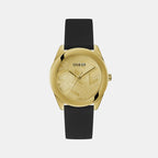 Guess Round Champagne Analog watch