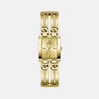 Bejeweled Women Quartz Champagne Dial Analog Stainless Steel Watch GW0668L2