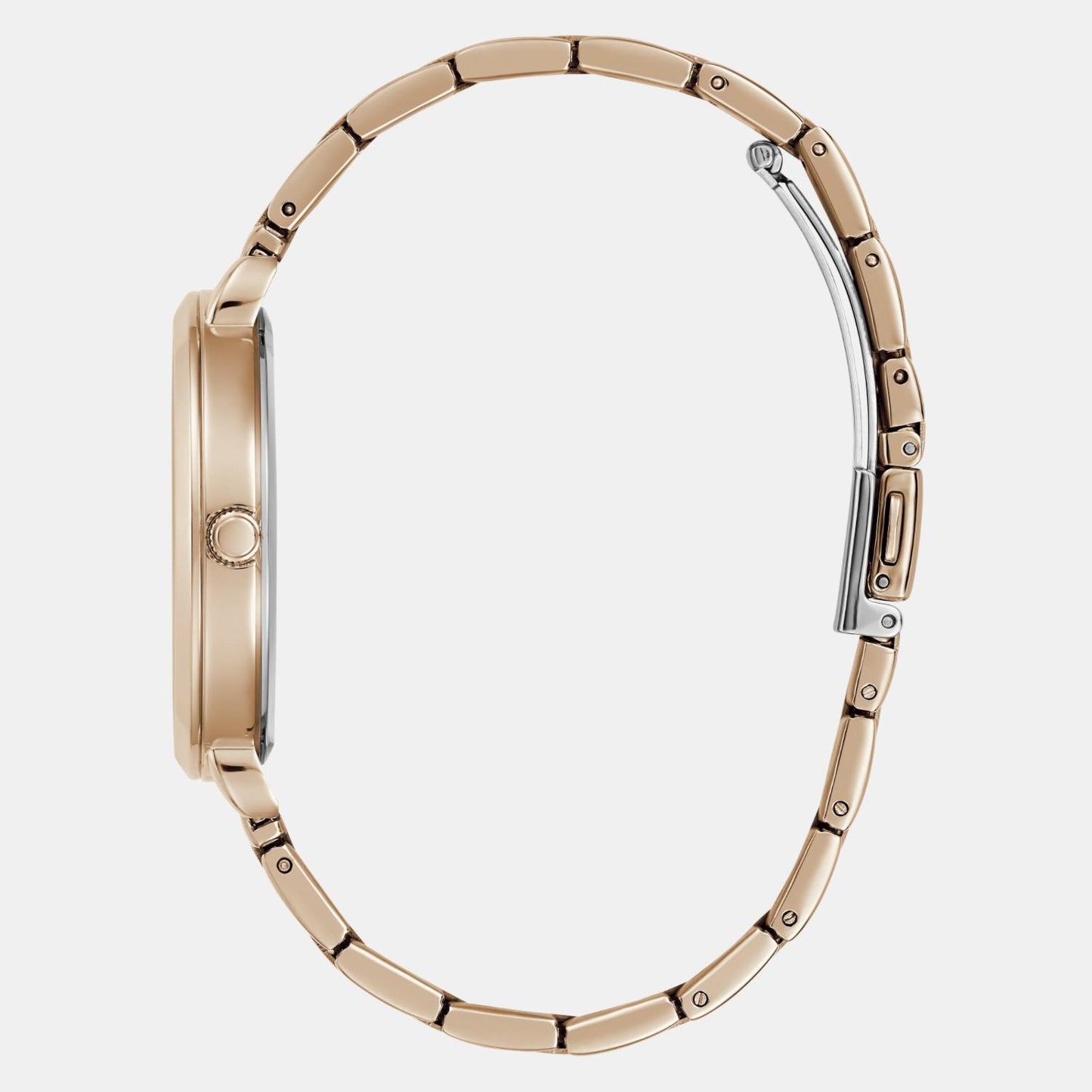 Trend Women Quartz Rose Gold Dial Analog Stainless Steel Watch GW0670L4