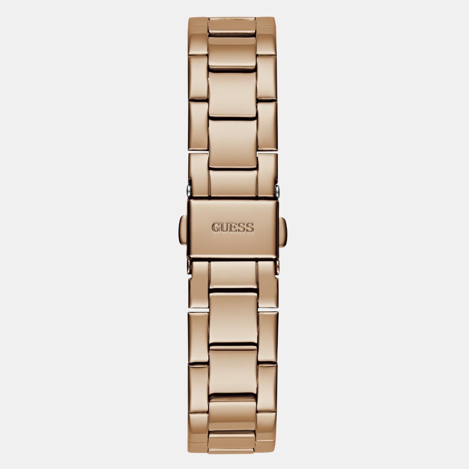 Trend Women Quartz Rose Gold Dial Analog Stainless Steel Watch GW0670L4