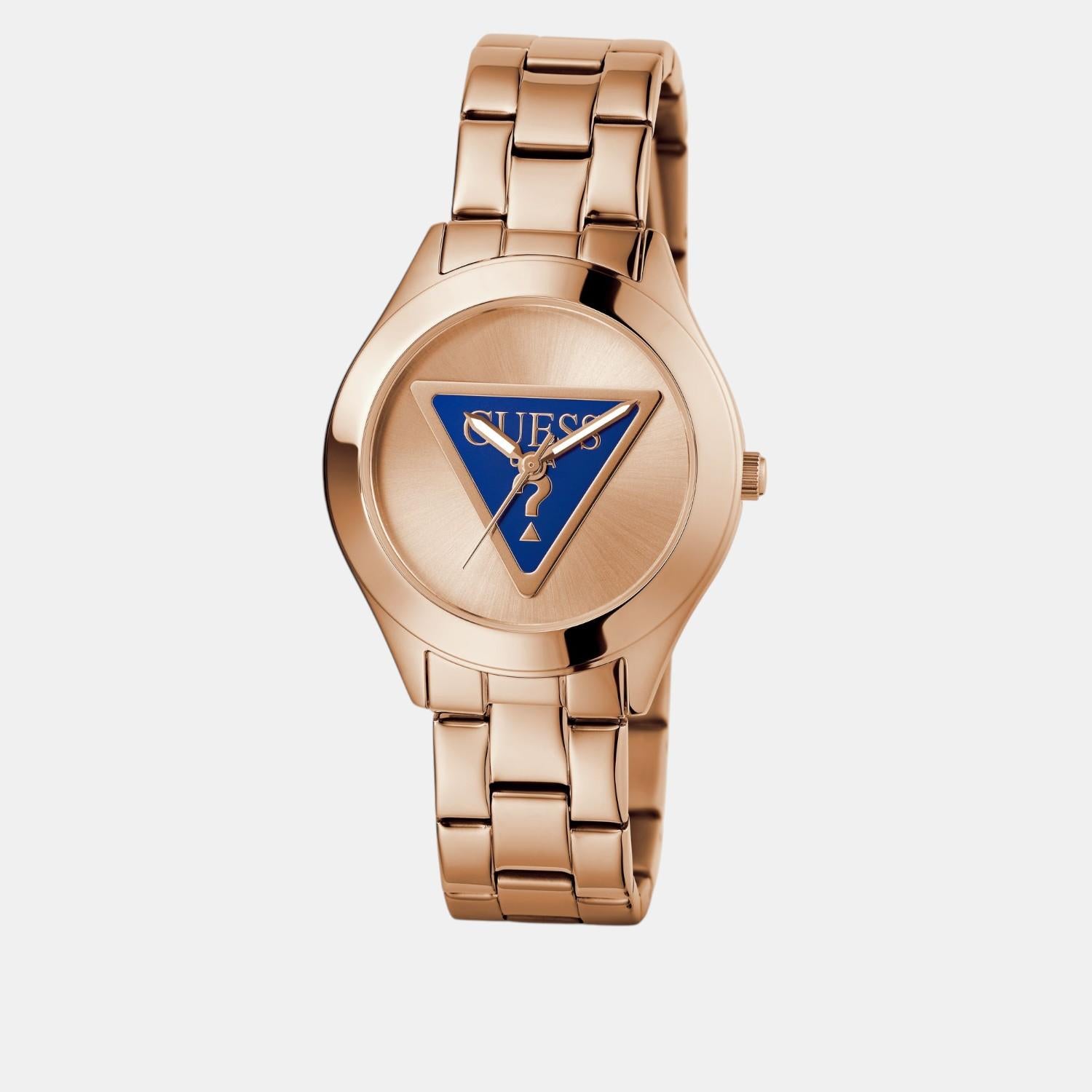 Trend Women Quartz Rose Gold Dial Analog Stainless Steel Watch GW0675L3