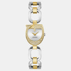 Guess Bejeweled Men Quartz Silver Dial Analog Stainless Steel Watch GW0683L6